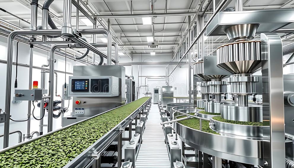 food-factory-conveyor-bearing.jpg 食品加工廠輸送設備軸承運行狀況
